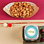 Sneh Wooden Beads Rakhi Kesar Almonds