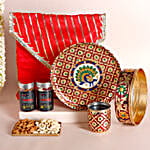 Meenakari Karwa Chauth Thali N Dry Fruits