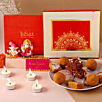 Happy Diwali Sweets With Idols N Candles
