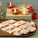 diwali sweets n diya combo for parents