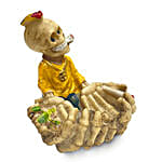 Skull Ashtray Yellow