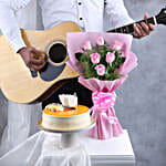 Sweet Rose Wishes With Guitarist