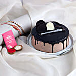Designer Rakhi Set with Chocolate Cake