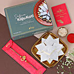 Sneh Devotional Ganesha Rakhi N Kaju Katli Box