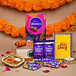 Ganesha Thali N Cadbury Celebrations Bhaidooj Gift