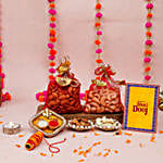 Ganesha Thali N Dry Fruits Bhaidooj Gift