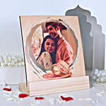 Personalised Karwa Chauth Photo Frame Stand