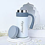 Personalised Name White Travel Tumbler