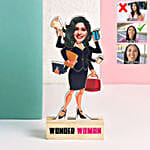 Personalised Office Girl Caricature