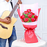 Romantic Rose Wishes With Guitarist