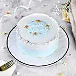 Birthday Bliss Vanilla Dream Eggless Cake Half Kg