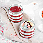 Romance Red Velvet Jar Cake Set of 2