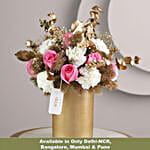 Exotic Carnation and Pink Rose Vase