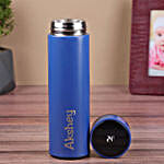 Blue Temperature Bottle with Custom Name