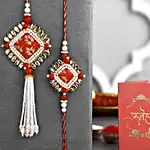 Bandhani Bhaiya Bhabhi Rakhi Set
