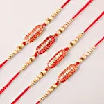 Charming Capsule Design Set of 4 Rakhi