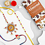 Family Love Rakhi Set N Almond Chocolate Extravaganza