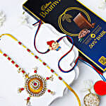 Festive Family Rakhi Set N Chocolate Indulgence Combo