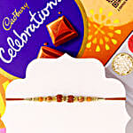 Rudraksha Guardian Rakhi N Cadbury Gift Box