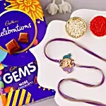 Bal Ganesha Cheerful Charm Rakhi N Celebration Pack
