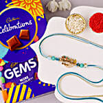 Melodic Krishna Flute Rakhi N Celebration Pack
