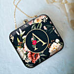 Personalised Initial Floral Art Clutch Bag