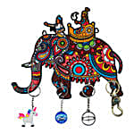 Elephant Key Holder Wall Hanging