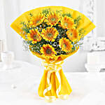 Mystical Yellow Gerbera Blossoms