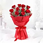 Timeless Love Red Color Roses Bouquet