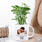 Syngonium Plant In a Personalised Mug