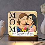 Personalised Ghibli Art Lamp For Mom