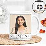 Chic White Gemini Mug Keepsake