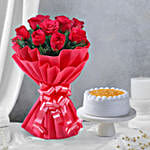 Flowers - Bouquet of 10 red roses