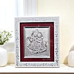 999 Silver Plated Radha Krishna Divine Gift