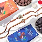 Om Namah Shivay Rakhi Duo choco Treats