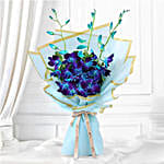 Exotic Blue Orchid Arrangement