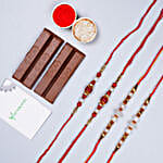 Pearl Rakhis And Kitkat Combo Chocolates
