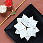 Traditional Meenakari Rakhi And Kaju Katli