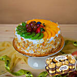 Fruit Cake With Ferrero Rocher Chocolate