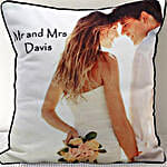 Mr N Mrs Personalized Cushion