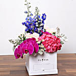 Dazzling Floral Box With Chocolates