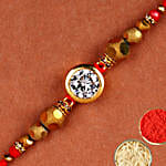 Natural White Stone Rakhi