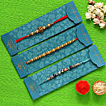 Evil Eye Rakhi & Lion Face Rakhi With Beads Rakhi