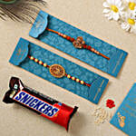 Hanuman & Om Rakhis With Snickers Chocolate