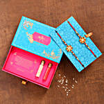 Antique Meenakari Set of 2 Rakhi