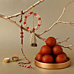 Sneh Delightful Family Rakhis with 1 Kg Gulab Jamun