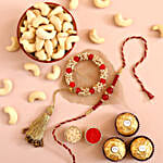 Sneh Delightful Family Rakhis with 3 Pcs Ferrero Rocher and Cashew