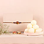 Sneh Ganesha Rakhi with 1 Kg Rasgulla Tin