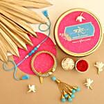 Sneh Blue Bangle Style Rakhi Set