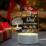 Light Up Dads World LED Lamp
